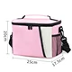 Large capacity crossbody lunch bag
